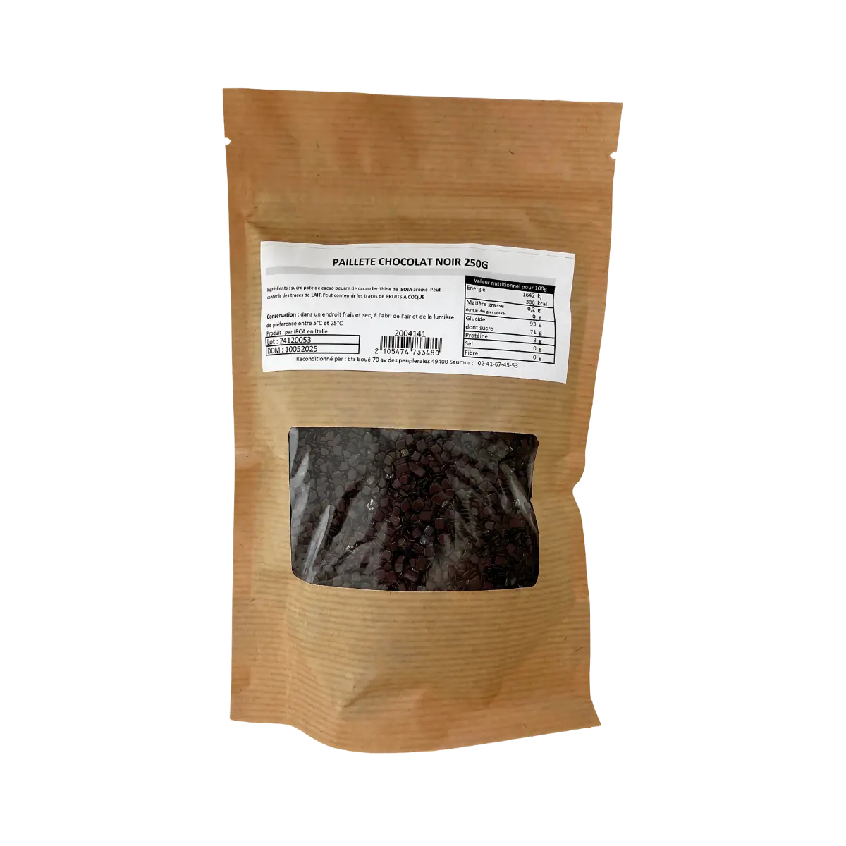 Paillete Chocolat Noir 250g