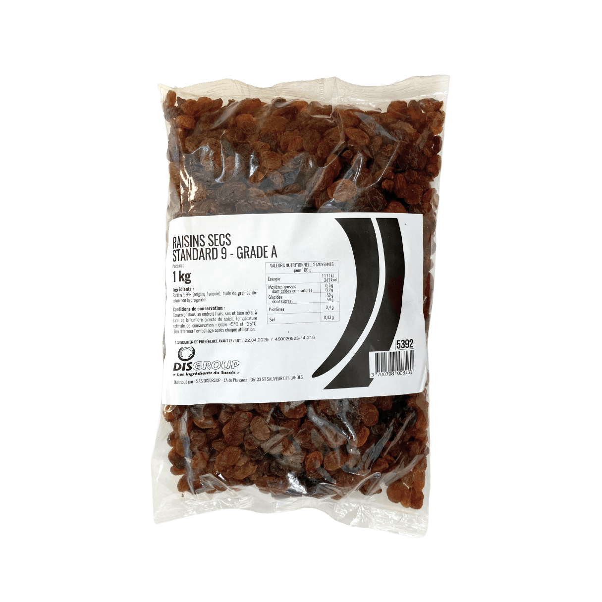 Raisins secs bruns 1kg